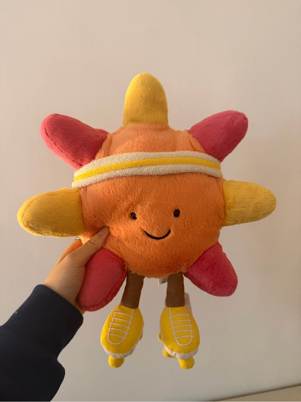 Jellycat Orange & Pink Sun Plush with Yellow Details